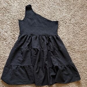 Black One-Shoulder Dress